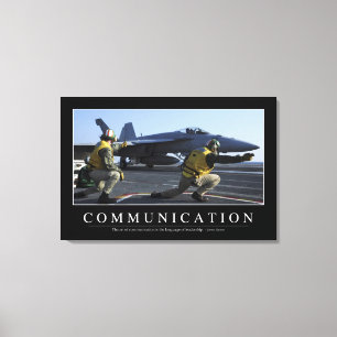 Toile Communication : Citation inspirée