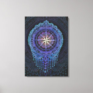 Toile Compas céleste Mandala