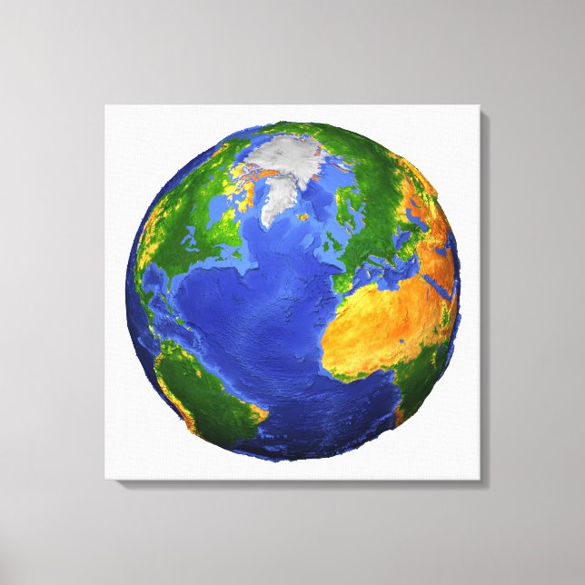 Toile Complétez La Terre Avec Des Données Topographiques (Recto)