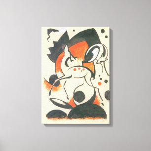 Toile Composition aux deux cerfs de Franz Marc