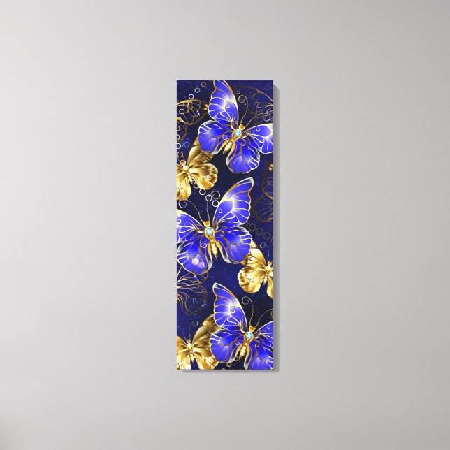 Toile Composition avec papillons Sapphire (Recto)