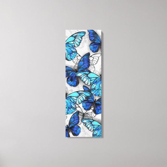 Toile Composition des White and Blue Butterflies (Recto)