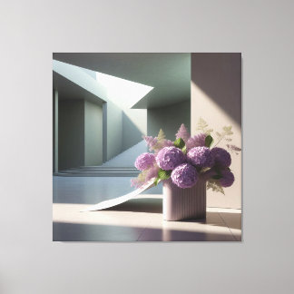 Toile Composition d'escalier floral
