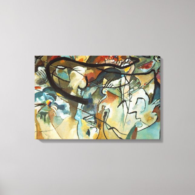 Toile Composition Kandinsky V Peinture Abstraite (Recto)