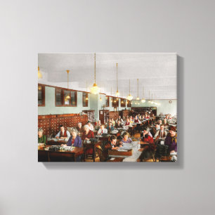 Toile Comptable - bourreau de travail 1923