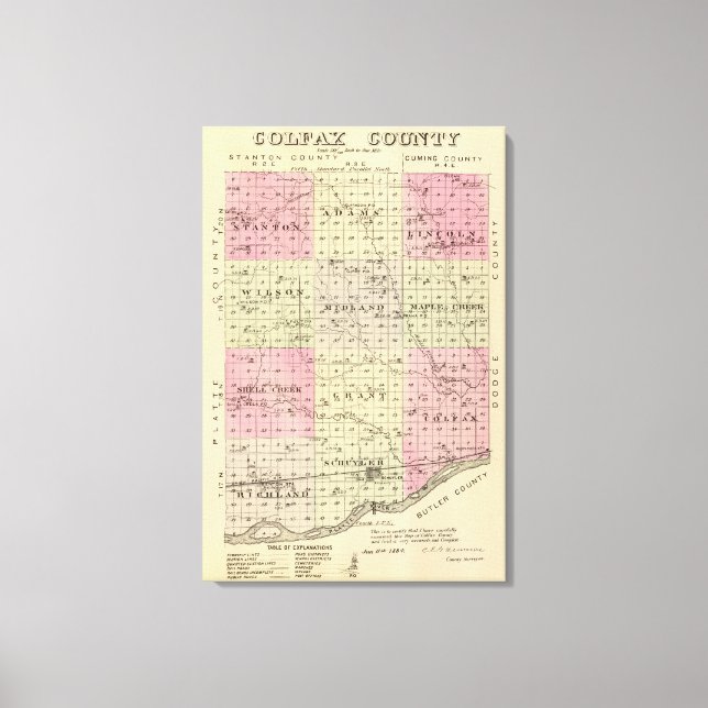 Toile Comté de Colfax, Nebraska (Recto)
