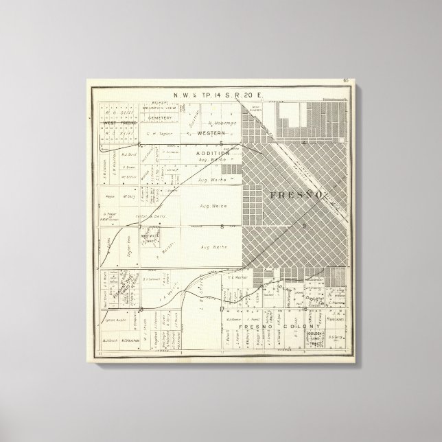 Toile Comté de Fresno, Californie 32 (Recto)