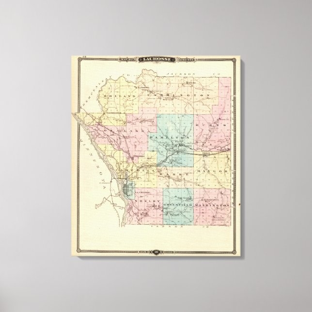 Toile Comté de Lacrosse, Wisconsin (Recto)