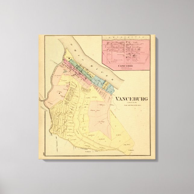 Toile Comté de Lewis, Kentucky (Recto)