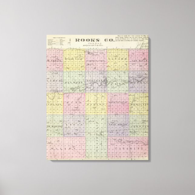 Toile Comté de Rooks, Kansas (Recto)