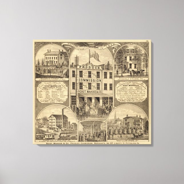 Toile Comté de Westmoreland, Pennsylvanie (Recto)