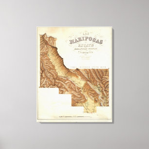 Toile Comté la Californie de Mariposas de domaine de La