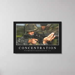 Toile Concentration : Citation inspirée