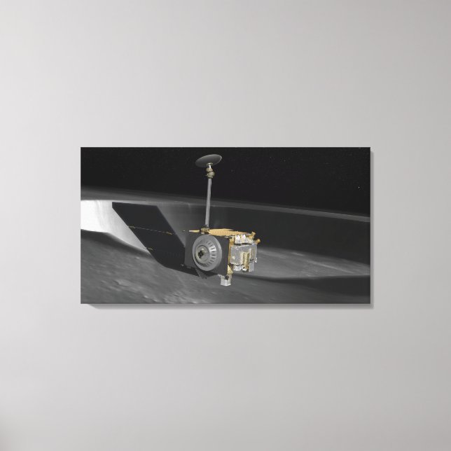 Toile Concept artistique de la reconnaissance lunaire Or (Recto)