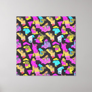 Toile Conception d'art Motif vintage Pop Art