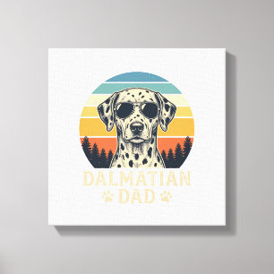 Toile Conception de papa dalmatien vintage pour les amou