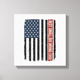 Toile Conception de T-shirt Drapeau de Conducteur de Bus