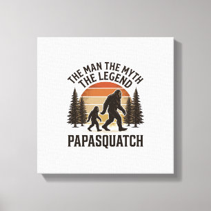 Toile Conception de t-shirt Papa Squatch Vintage Bigfoot