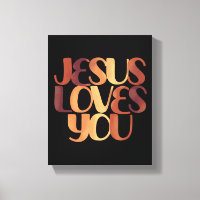 Conception de typographie chrétienne Jésus aime