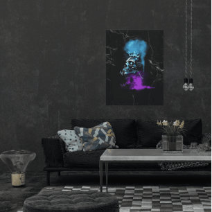 Toile Conception Fantastique Cryptomonnaie Marbre Et