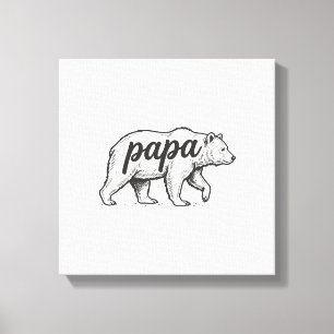 Toile Conception vectorielle de gravure vintage Papa Bea