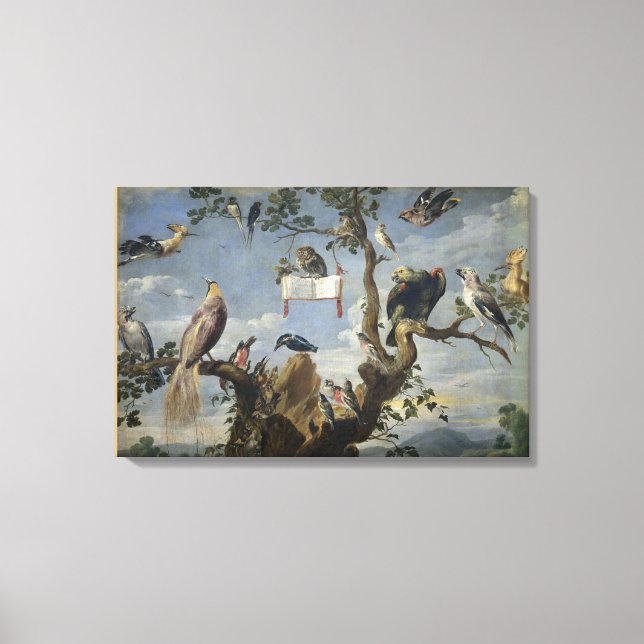 Toile Concert d'oiseaux par Frans Snijders (Recto)