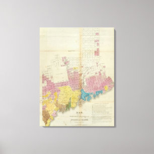 Toile Concessions du Maine et ventes de terre, Maine