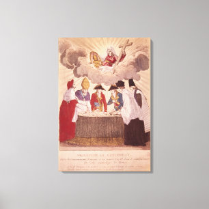 Toile Concordat entre le napoléon et le pape Pius VII