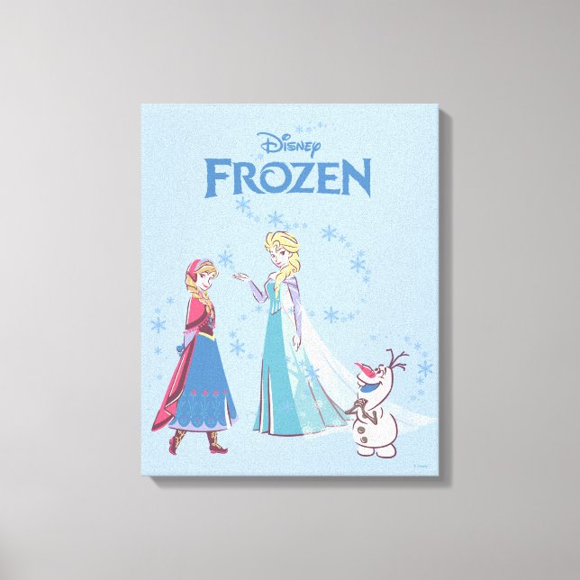 Toile Congelé | Elsa, Anna & Olaf (Recto)