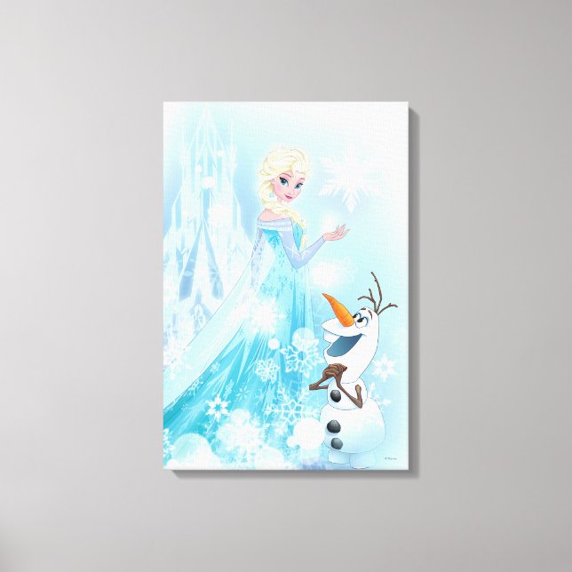 Toile Congelé | Elsa et Olaf - Icy Glow (Recto)