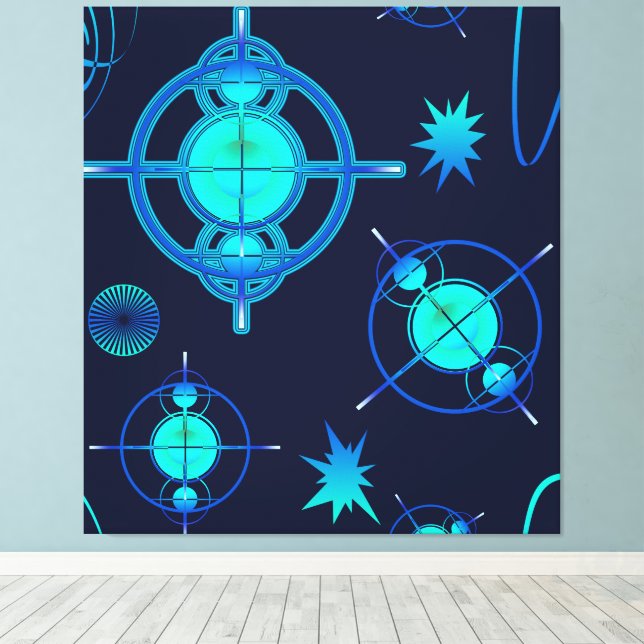 Toile Connected Minds Pattern (Insitu (Plancher de Bois))