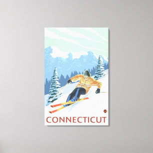 Toile ConnecticutSkier de descente