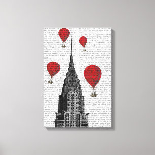 Toile Construction de Chrysler et ballons à air d'un