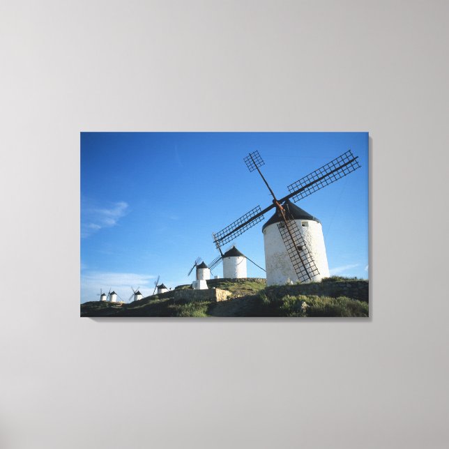 Toile Consuegra, La Mancha, Espagne, moulins à vent 2 (Recto)