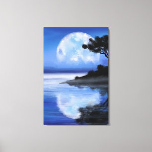 Toile Contes de Lune - Aquarelle