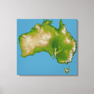 Toile Continent de l'Australie
