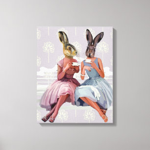 Toile Conversation de lapin