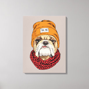 Toile Cool Bulldog