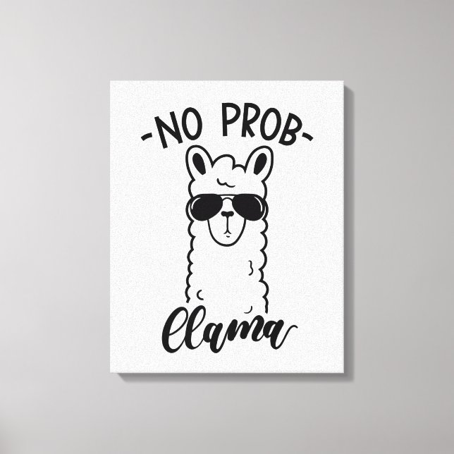 Toile Cool No Prob Llama (Recto)