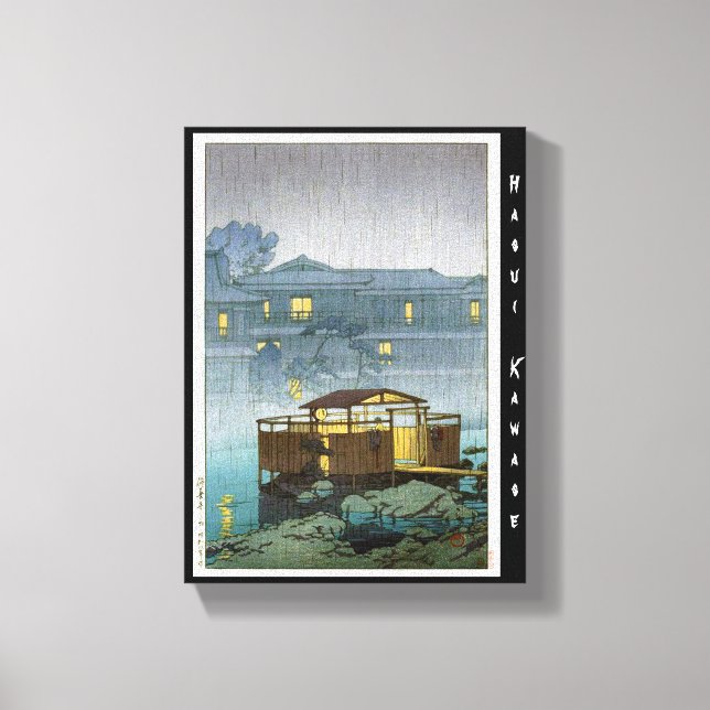 Toile Cool oriental japonais Kawase rainy day art (Recto)