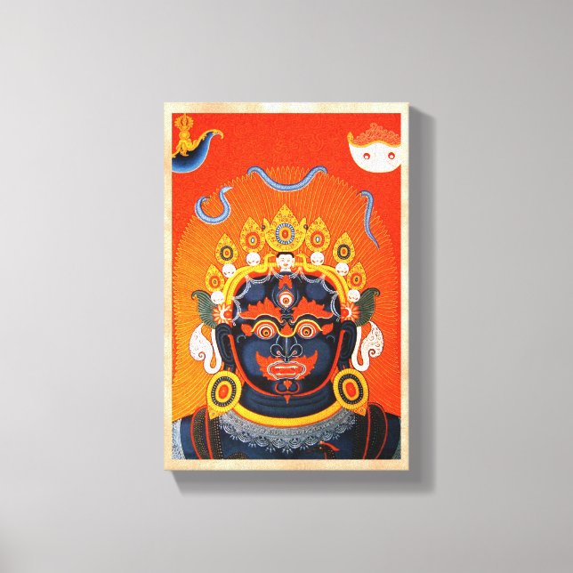Toile Cool tibétain oriental thangka Bhairava tatouage a (Recto)