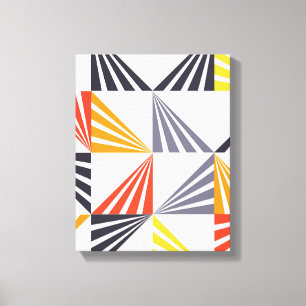 Toile Cool, unique, tendance, urbain, triangles colorés