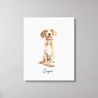 Toile Cooper - Illustration mignonne de chiot