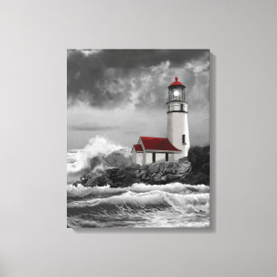 Toile Copie de beaux-arts de Blanco de cap de phare de