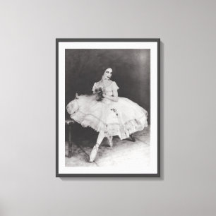 TOILE COPIE VINTAGE DE BALLET DE LA BALLERINE GISELLE