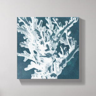 Toile Corail azuré I