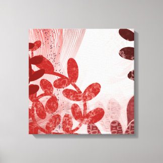 Toile Coral Canopy – Abstract Floral Motion Art Print