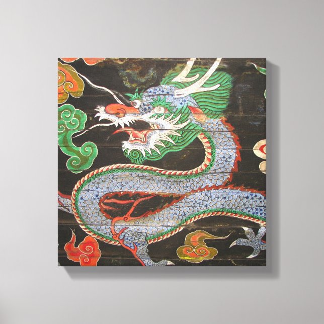 Toile Corée du Sud Namdaemun Sungnyemun Dragon (Recto)