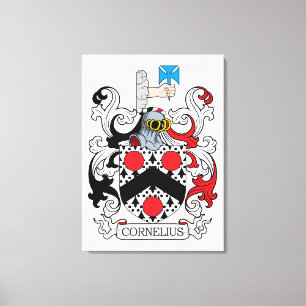 Toile Cornelius Family Crest