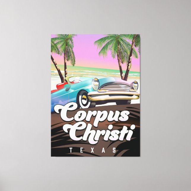 Toile Corpus Christi Texas affiche de vacances (Recto)